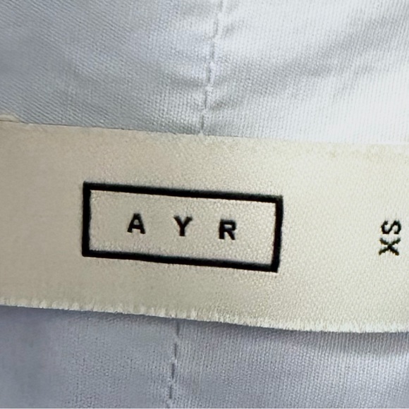 AYR Light Blue and White Striped Button-Down Shirt - Picture 8 of 8